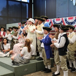 2019 May 21 Camille Girard's American Revolution play at St. Gregory the Great School
